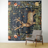 Jugendstil-Hirsch im Garten Wandteppich (Beispiel)