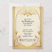 Jugendstil-Hochzeit Einladung (Vorderseite)