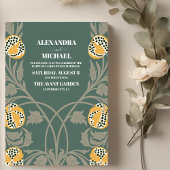 Jugendstil-Hochzeit Einladung