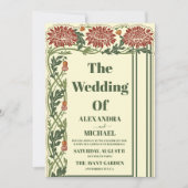 Jugendstil-Hochzeit Einladung (Vorderseite)