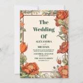 Jugendstil-Hochzeit Einladung (Vorderseite)