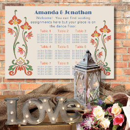 Jugendstil-Hochzeitsstift Poster