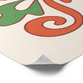 Jugendstil-Hochzeitsstift Poster (Ecke)