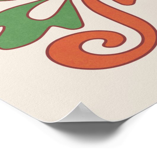 Jugendstil-Hochzeitsstift Poster (Ecke)