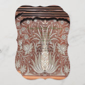 Jugendstil-Holzarbeiten, schönes Original, Belle e Save The Date (Vorne/Hinten)