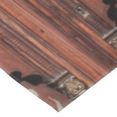 Jugendstil-Holzarbeiten, schönes Original, Belle e Tischdecke (Schrägansicht)