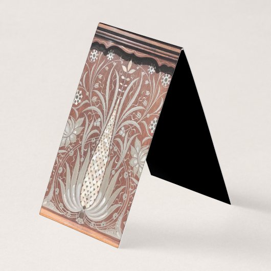 Jugendstil-Holzarbeiten, schönes Original, Belle e Visitenkarten (Vorderseite)