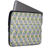 Jugendstil-Hortensienmuster mit Libellen Laptopschutzhülle (Vorne Rechts)