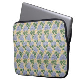 Jugendstil-Hortensienmuster mit Libellen Laptopschutzhülle (Vorderseite Links)
