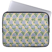 Jugendstil-Hortensienmuster mit Libellen Laptopschutzhülle (Vorderseite)