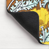 Jugendstil-hübsch-gelbe Mohnmuster Mousepad (Ecke)