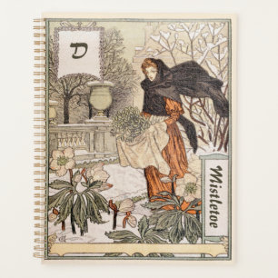 Jugendstil-Illustration des Wintergartens im Dezem Planer
