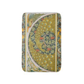 Jugendstil im Pfauenstil - runder, aufwändiger Ent Badematte (Vorderseite Vertikal)