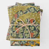 Jugendstil im Pfauenstil - runder, aufwändiger Ent Geschenkpapier Set (Beispiel)