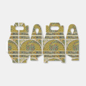 Jugendstil im Pfauenstil - runder, aufwändiger Ent Geschenkschachtel (Ungefaltet)