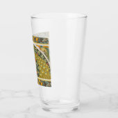 Jugendstil im Pfauenstil - runder, aufwändiger Ent Glas (Links)