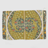Jugendstil im Pfauenstil - runder, aufwändiger Ent Golfhandtuch (Horizontal)