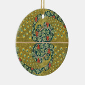 Jugendstil im Pfauenstil - runder, aufwändiger Ent Keramik Ornament (Rechts)