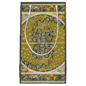 Jugendstil im Pfauenstil - runder, aufwändiger Ent Kleine Geschenktüte (Vorderseite)