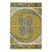 Jugendstil im Pfauenstil - runder, aufwändiger Ent Mini Klemmbrett (Rückseite)