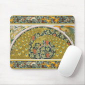 Jugendstil im Pfauenstil - runder, aufwändiger Ent Mousepad (Mit Mouse)