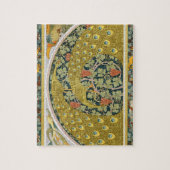 Jugendstil im Pfauenstil - runder, aufwändiger Ent Puzzle (Vertikal)