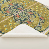 Jugendstil im Pfauenstil - runder, aufwändiger Ent Sherpadecke (3/4)