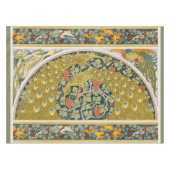 Jugendstil im Pfauenstil - runder, aufwändiger Ent Tischdecke (Vorderseite (Horizontal))