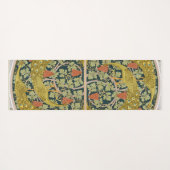 Jugendstil im Pfauenstil - runder, aufwändiger Ent Yogamatte (Rückseite (Horizontal))