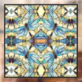 Jugendstil-Imitate der Libellen aus festem Glas Fensteraufkleber (Blatt 2)