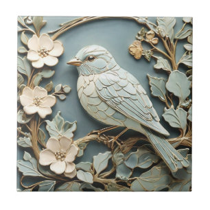 Jugendstil-Imitate-Relief Bluebird Bird Links gege Fliese