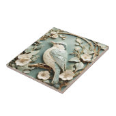 Jugendstil-Imitate-Relief Nuthatch Bird Links gege Fliese (Seite)