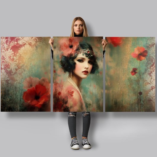 Jugendstil-Impressionen mit starker Gewichtsabnahm Geschenkpapier Set