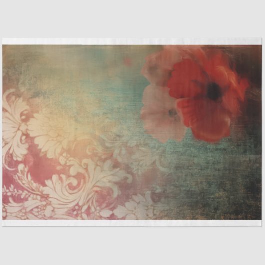 Jugendstil-Impressionen Muster & florale Patina Seidenpapier (Vorderseite)