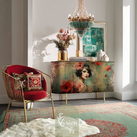 Jugendstil-Impressionen Muster & florale Patina Seidenpapier