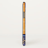 Jugendstil-Iris-Blume Case-Mate iPhone Hülle (Hinten/Rechts)