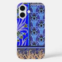 Jugendstil-Iris-Blume elegant Vintag