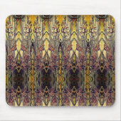 Jugendstil-Iris-Muster Gold Bronze rot elegant Mousepad (Vorne)