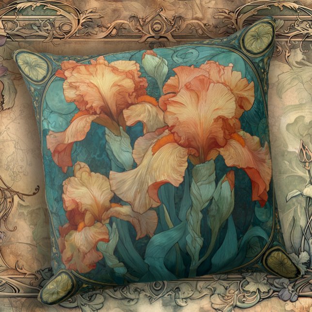 Jugendstil Iris Verzauberung  Kissen (Von Creator hochgeladen)