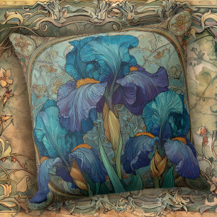 Jugendstil Iris Verzauberung  Kissen