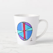 Jugendstil Isa Rune Latte Tasse – STILLNESS (Rechts)