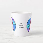 Jugendstil Isa Rune Latte Tasse – STILLNESS (Vorderseite)