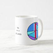 Jugendstil Isa Rune Tasse – STILLE (VorderseiteRechts)