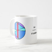 Jugendstil Isa Rune Tasse – STILLE (Vorderseite Links)