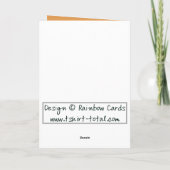 Jugendstil Jahrestag Karte (Rückseite)