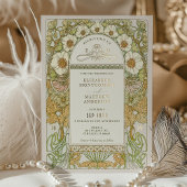 Jugendstil-Jahrgang Hochzeitsfeiern Akzente Folieneinladung