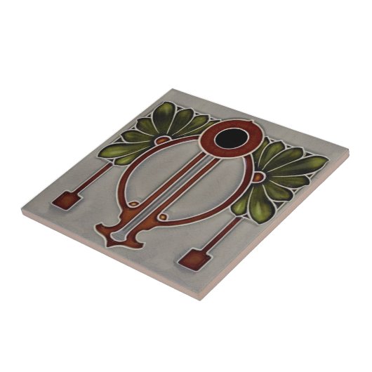 Jugendstil Jugendstil/Art-Déco Repro Grau+ Fliese (Seite)