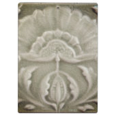 Jugendstil jugendstil Blume Fliesen Design braun Klemmbrett (Rückseite)