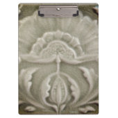 Jugendstil jugendstil Blume Fliesen Design braun Klemmbrett (Vorderseite)