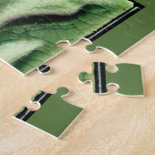 Jugendstil-Jugendstil-Blume Fliesen Design Grün Puzzle (Seite)